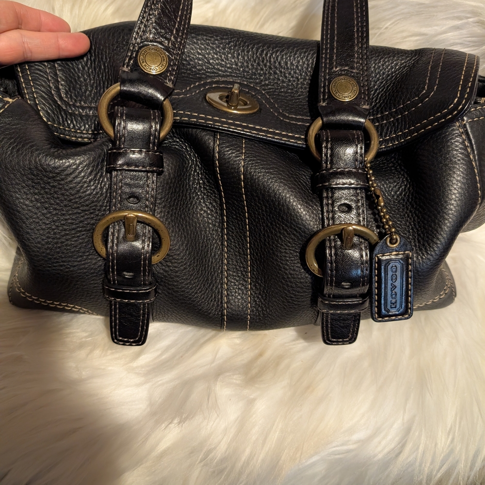 Coach Black Leather Women's Bag - Picture 3 of 3